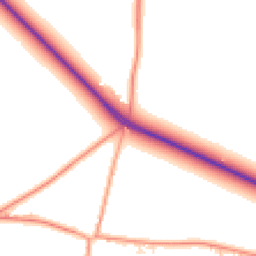 Daytime road noise heatmap for SP11 0QQ