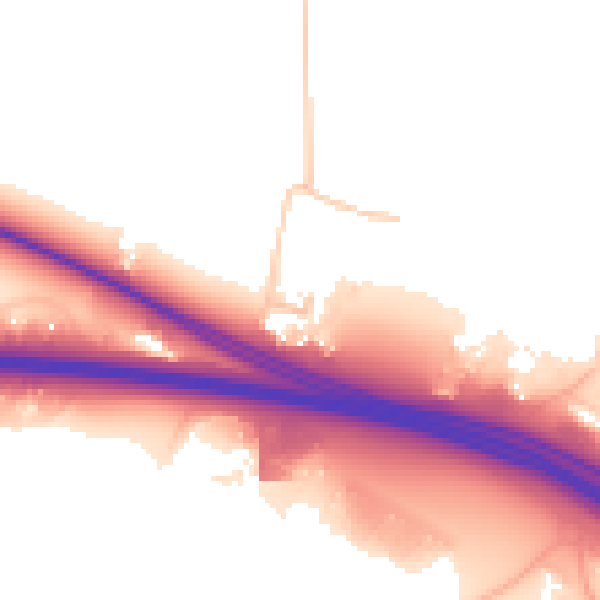 Daytime road noise heatmap for SP11 0QY