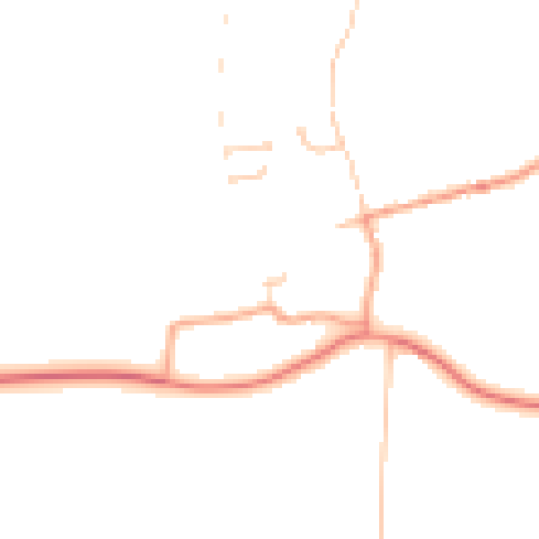 Daytime road noise heatmap for SP11 0RR