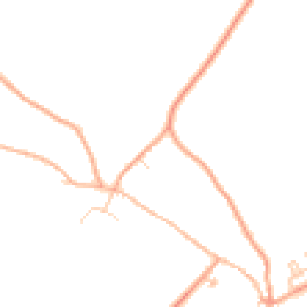 Daytime road noise heatmap for SP11 6BQ