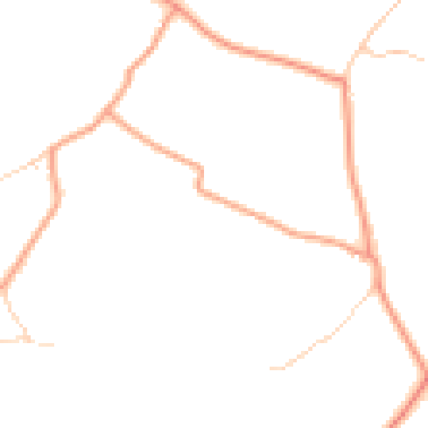 Daytime road noise heatmap for SP11 6JD