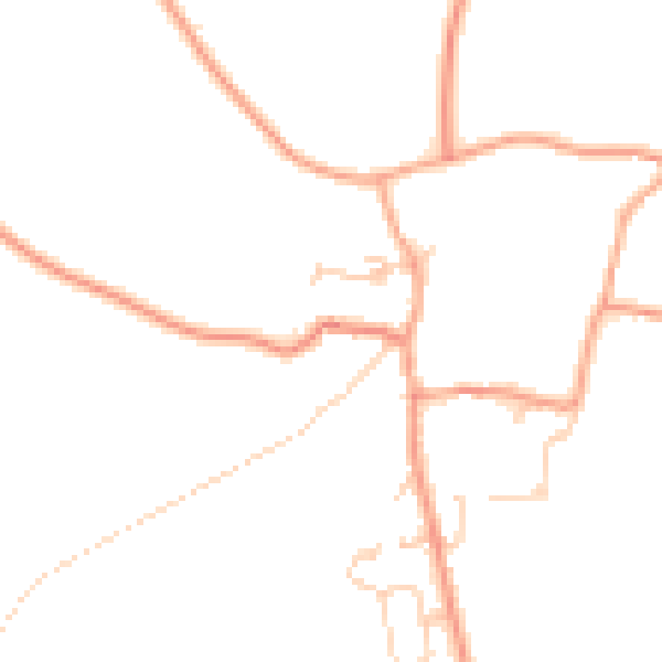 Daytime road noise heatmap for SP11 7BA