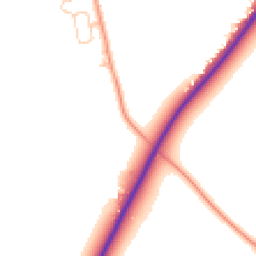 Daytime road noise heatmap for SP11 7BP