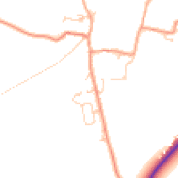 Daytime road noise heatmap for SP11 7DE