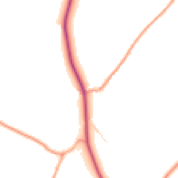 Daytime road noise heatmap for SP11 7JY