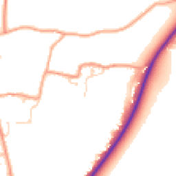 Daytime road noise heatmap for SP11 7PJ