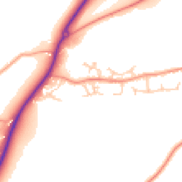 Daytime road noise heatmap for SP11 7RY