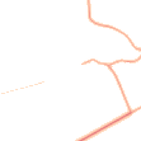 Daytime road noise heatmap for SP11 8BW