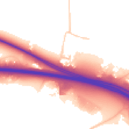 Daytime road noise heatmap for SP11 8FF