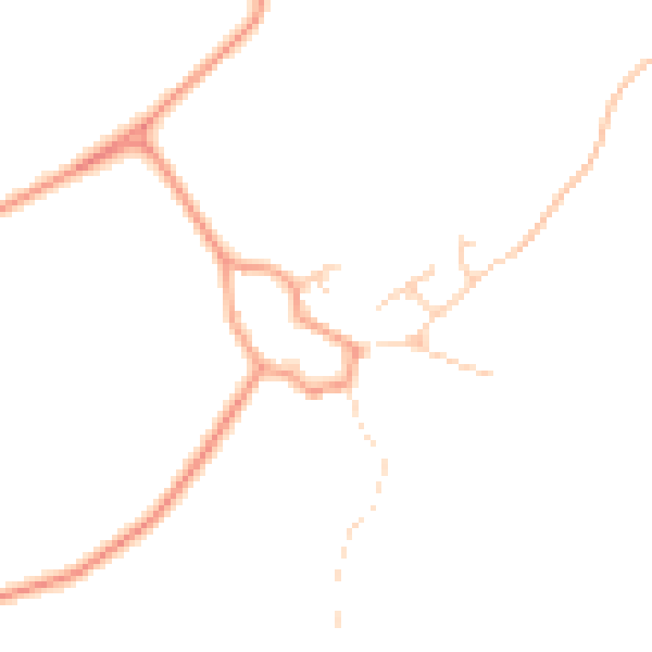 Daytime road noise heatmap for SP11 8JT