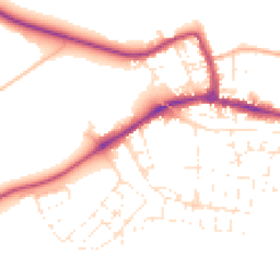 Daytime road noise heatmap for SP11 9FN