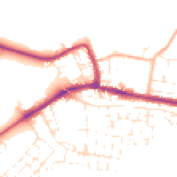 Daytime road noise heatmap for SP11 9QD