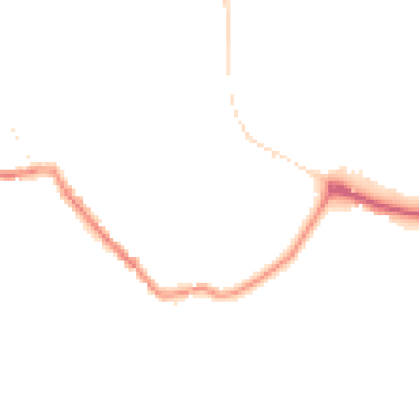 Night-time road noise heatmap for SP2 0HL