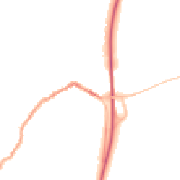 Night-time road noise heatmap for SP6 1AH