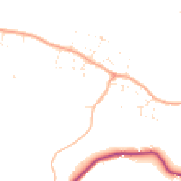 Daytime road noise heatmap for SP6 1BD