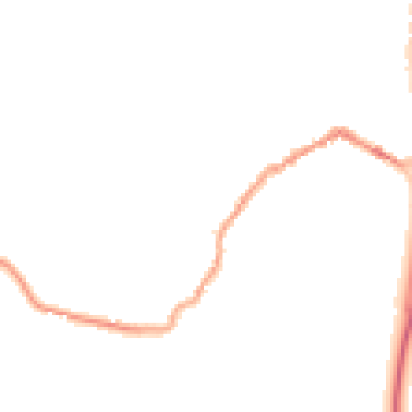 Night-time road noise heatmap for SP6 1BG