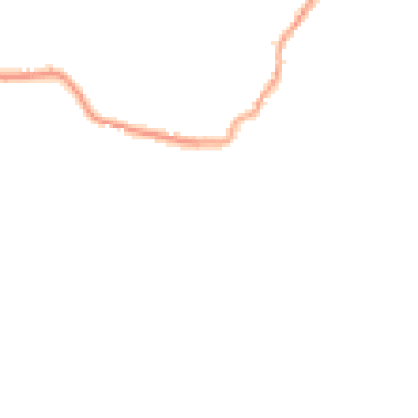 Night-time road noise heatmap for SP6 1BN