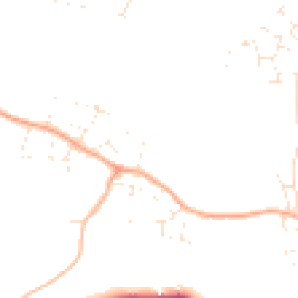 Daytime road noise heatmap for SP6 1DH
