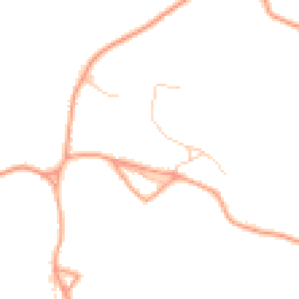 Daytime road noise heatmap for SP6 2BG