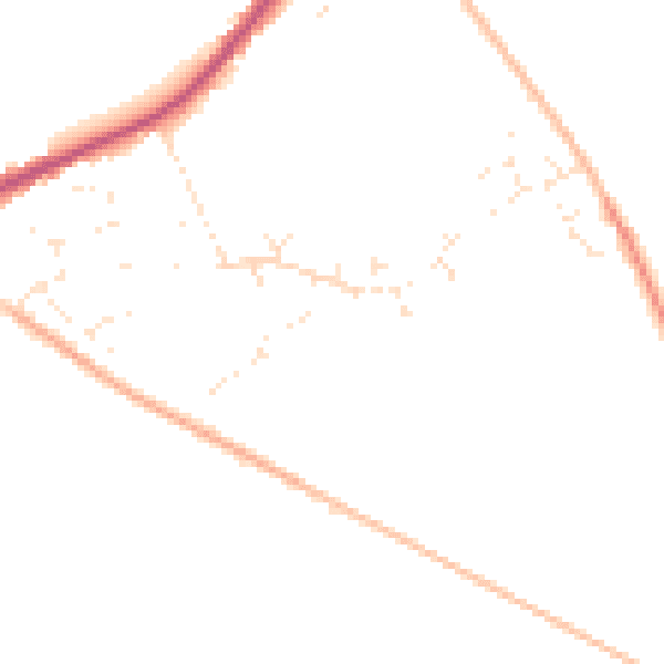 Daytime road noise heatmap for SP6 3HZ
