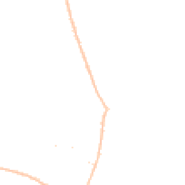 Night-time road noise heatmap for SP8 4DG