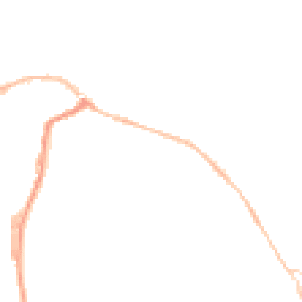 Night-time road noise heatmap for SP8 4LS
