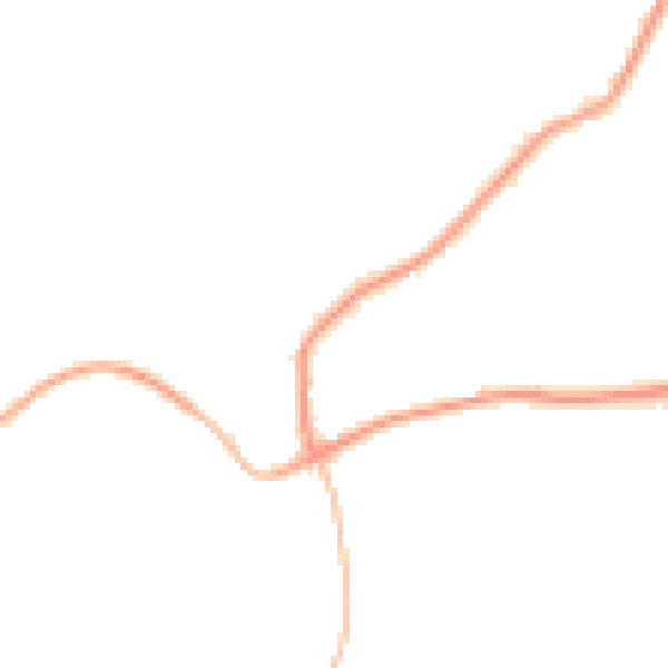 Night-time road noise heatmap for SP8 5BF