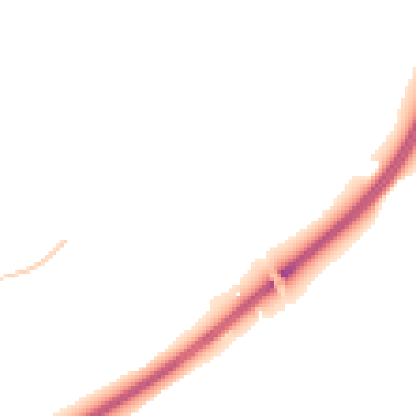Night-time road noise heatmap for SP8 5DN