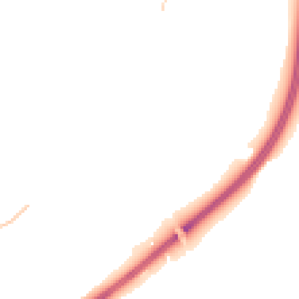 Night-time road noise heatmap for SP8 5FR