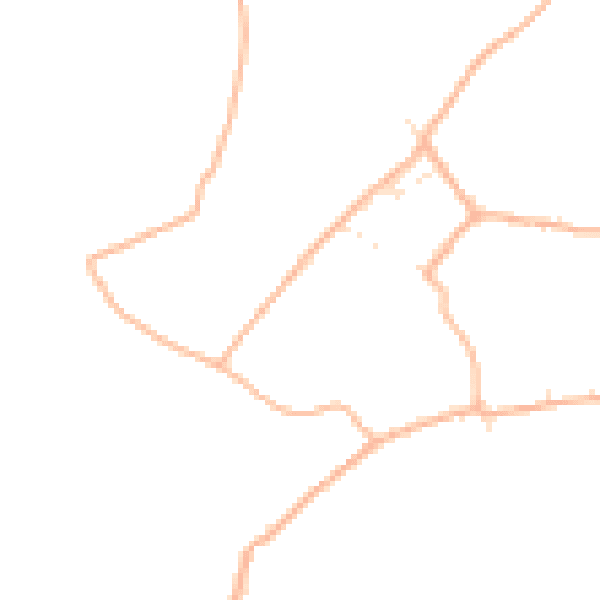 Daytime road noise heatmap for SP8 5JE