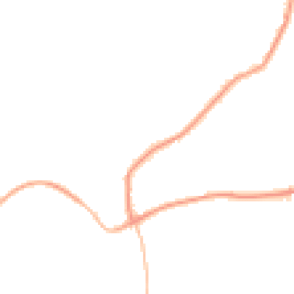 Night-time road noise heatmap for SP8 5LA