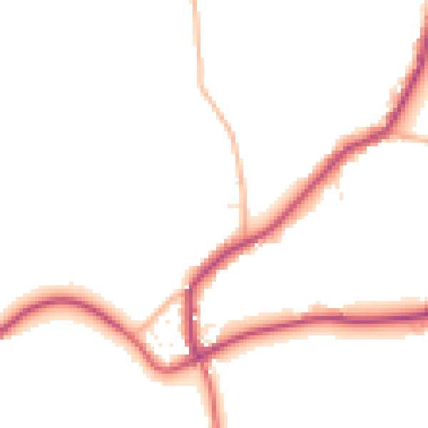 Daytime road noise heatmap for SP8 5LB
