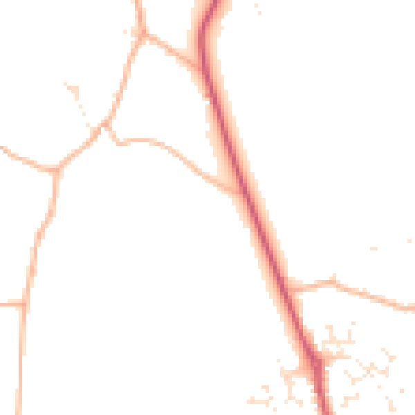Daytime road noise heatmap for SP8 5QA