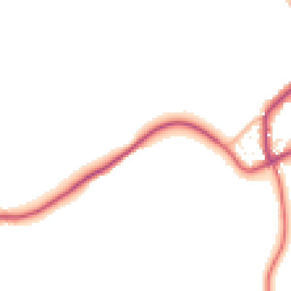 Daytime road noise heatmap for SP8 5RQ