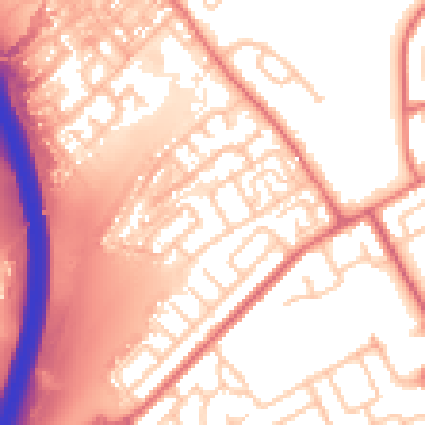 Daytime road noise heatmap for SR4 0JS