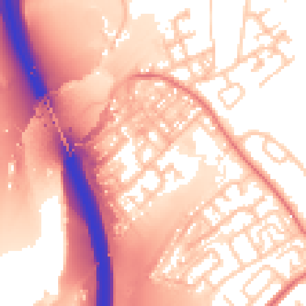 Daytime road noise heatmap for SR4 0LX