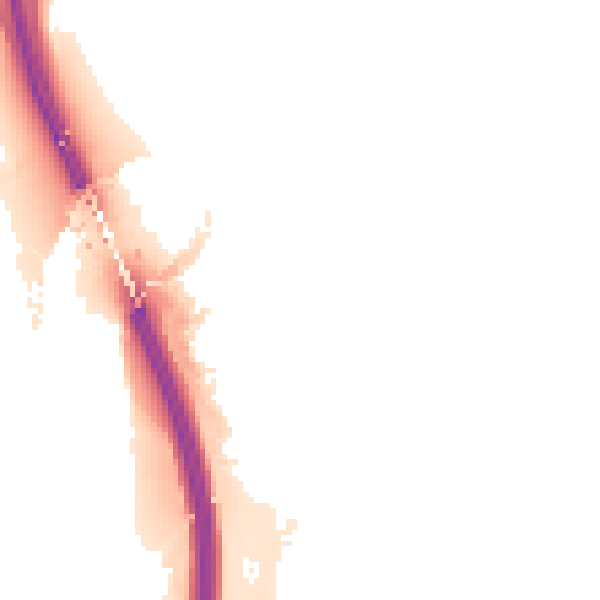Night-time road noise heatmap for SR4 0LX