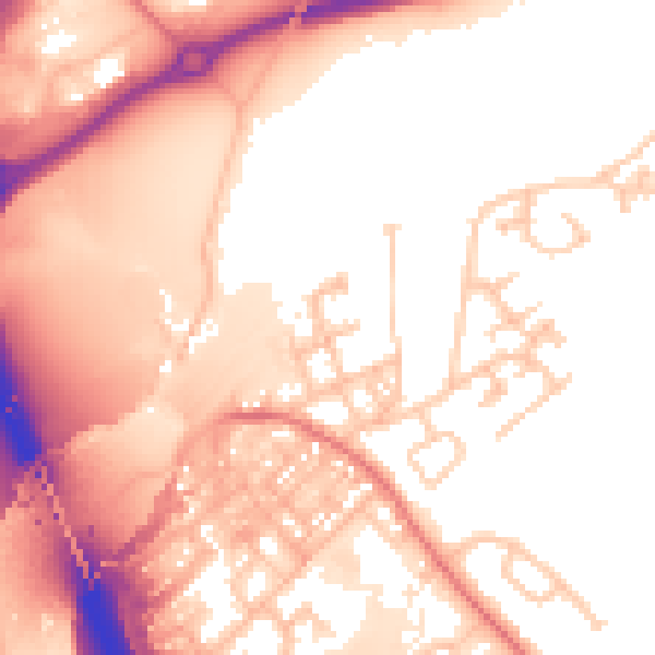 Daytime road noise heatmap for SR4 0QG