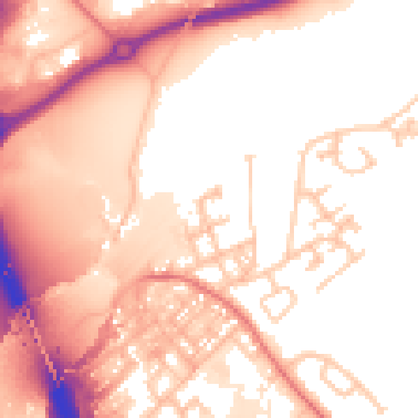 Daytime road noise heatmap for SR4 0QH