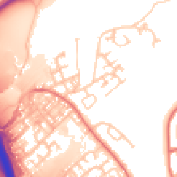Daytime road noise heatmap for SR4 0QU