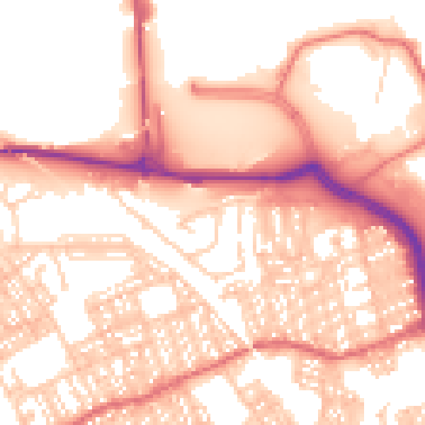 Daytime road noise heatmap for SR4 6EE