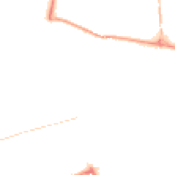 Night-time road noise heatmap for SR4 6QR