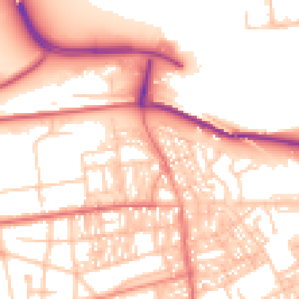 Daytime road noise heatmap for SR4 6SG