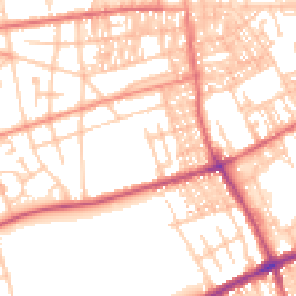 Daytime road noise heatmap for SR4 6UL