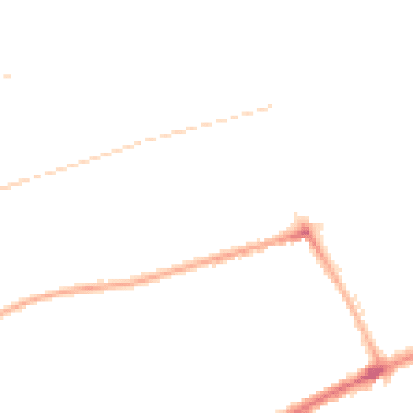 Night-time road noise heatmap for SR4 6UL