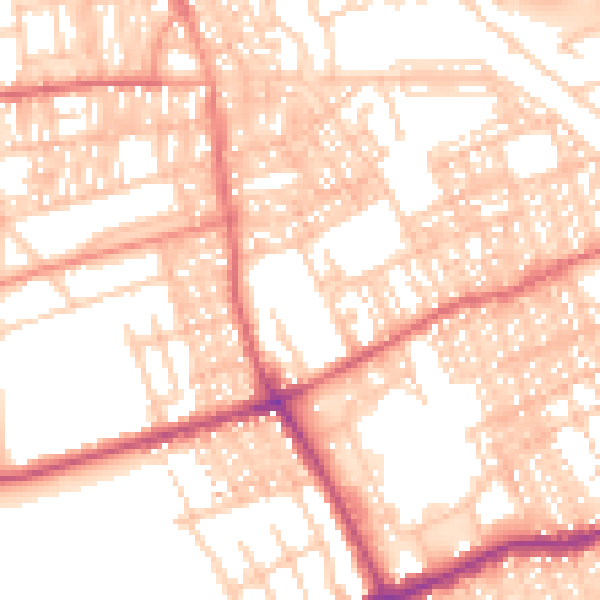 Daytime road noise heatmap for SR4 6US