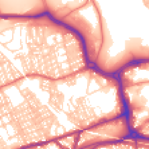 Daytime road noise heatmap for SR4 7AF