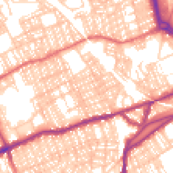 Daytime road noise heatmap for SR4 7DF