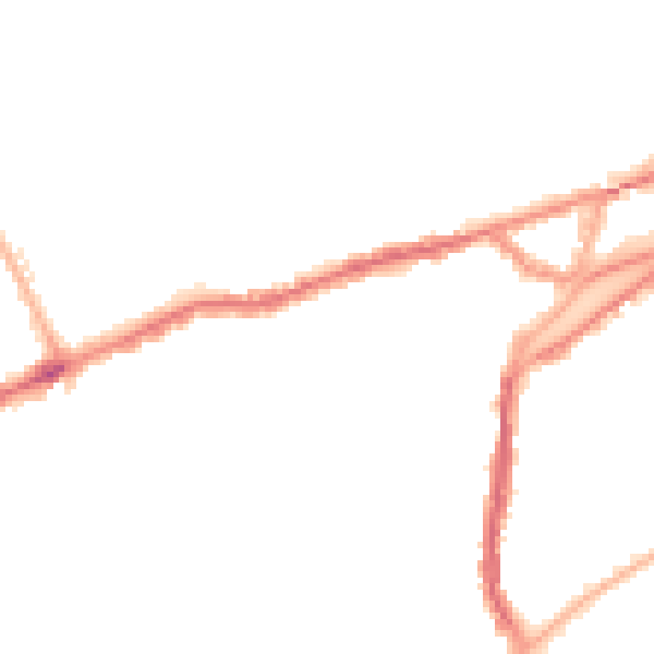 Night-time road noise heatmap for SR4 7HT