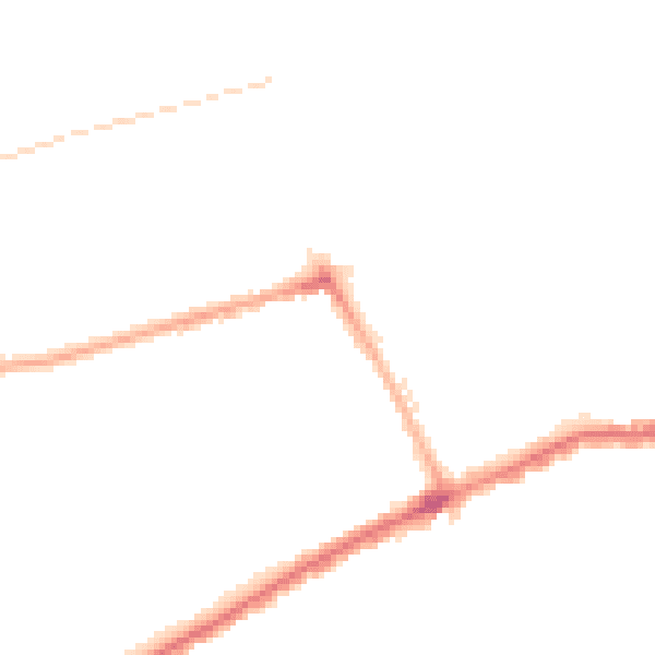 Night-time road noise heatmap for SR4 7TL